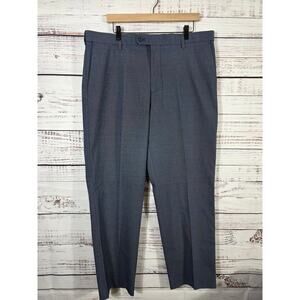 Kirkland Signature Men's Dress pants blue flat front size 38x32